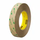 3M™ Doppelseitiges Klebeband mit Polyester-Träger 93010LE, Transparent, 203 mm x 0.2794 m, 0.1 mm, Musterbogen