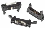 3M™ N3428-3005 EB, Wannenstiftstecker, 90° abgewinkelt, 20-polig, 3000 Serie, 2,54 mm, 0,76 µm Au