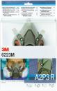 3M™ Atemschutz Halbmasken-Set, A2P3 R Filter, mittelgroße Maske 6223M