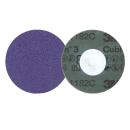3M™ Cubitron™ 3 Roloc™ Fiberscheibe 1182C, 80+, TR, Purple, 76 mm, 50/Carton, 200 ea/Case
