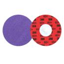 3M™ Cubitron™ 3 Roloc™ Langlebige Kantenscheibe 1184F, 60+ YF-weight, TR, Purple, 76 mm, 50/Carton, 200 ea/Case