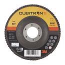 3M™ Cubitron™ II Fächerscheibe 969F, 115 mm x 22 mm, 80+, flach