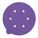 3M™ Cubitron™ II Stikit Papierscheibe 732U, 120+ C-weight, 150 mm x NH, D/F 6HL, Linered w/Tab, 6-fach gelocht