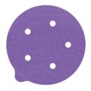 3M™ Cubitron™ II Stikit Papierscheibe 732U, 180+ C-weight, 125 mm x NH, D/F 5HL, Linered w/Tab,  5-fach gelocht