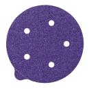 3M™ Cubitron™ II Stikit Papierscheibe 732U, 80+ C-weight, 125 mm x NH, D/F 5HL, Linered w/Tab,  5-fach gelocht