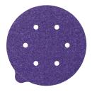 3M™ Cubitron™ II Stikit Papierscheibe 732U, 80+ C-weight, 150 mm x NH, D/F 6HL, Linered w/Tab, 6-fach gelocht