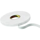 3M™ Doppelseitiges PE-Schaumstoff-Klebeband 9508W, Weiß, 1500 mm x 66 m, 0.8 mm