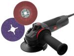 3M™ Elektro-Winkelschleifer, Set 73846, 115 mm, 1.900 W, mit Scheibe 982XC (25) und geripptem Stützteller, 1 Set/Verpackung