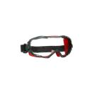 3M™ GoggleGear™ 6000 Vollsicht-Schutzbrille, roter Rahmen, Scotchgard™ Anti-Fog-/Antikratz-Beschichtung (K&N), transparente Scheibe, GG6001SGAF-RED-EU, 10 pro Packung