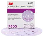 3M™ Hookit™ Purple Schleifscheibe 260L, 17-fach gelocht, 150 mm, P800, 34781