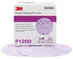 3M™ Hookit™ Purple Schleifscheibe 260L, ungelocht, 76 mm, P1200, 30368