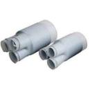 3M™ Kaltschrumpf-Aufteilkappe Serie 8560, Silikon, 3-Finger, Hellgrau, Größe D