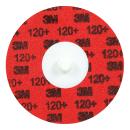 3M™ Roloc™ Langlebige Kantenscheibe 767F, 120+ YF-Trägermaterial, TR, kastanienbraun, 50,8 mm, Die R150S, 50/Karton, 200 Stück/Packung