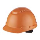 3M™ Schutzhelm, Ratschenverschluss, belüftet, Kunststoffschweißband, Orange, H700N-OR