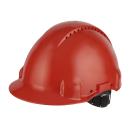 3M™ Schutzhelm, Uvicator, Pinlock-Verschluss, belüftet, Kunststoffschweißband, Rot, G3000CUV-RD