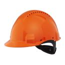 3M™ Schutzhelm, Uvicator, Ratschenverschluss, belüftet, Kunststoffschweißband, Orange, G3000NUV-OR