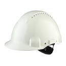 3M™ Schutzhelm, Uvicator, Ratschenverschluss, belüftet, Kunststoffschweißband, Weiß, G3000NUV-VI