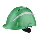 3M™ Schutzhelm, Uvicator, Ratschenverschluss, belüftet, reflektierend, Kunststoffschweißband, Grün, G3000NUV-R-GP