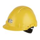 3M™ Schutzhelm, Uvicator, Ratschenverschluss, Belüftung, Kunststoffschweißband, Lampenhalterung, Gelb, G3000NUV-10-GU