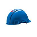 3M™ Schutzhelm, Uvicator, Ratschenverschluss, nicht belüftet, dielektrisch 1000 V, Lederschweißband, Blau, G3001MUV1000V-BB