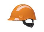 3M™ Schutzhelm, Uvicator, Ratschenverschluss, nicht belüftet, dielektrisch 440 V, Kunststoffschweißband, Orange, G3001NUV-OR