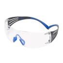 3M™ SecureFit™ 400 Schutzbrille, blau/graue Bügel, Scotchgard™ Anti-Fog-/Antikratz-Beschichtung (K&N), transparente Scheibe, SF401SGAF-BLU-EU