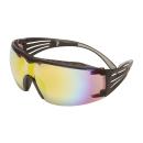 3M™ SecureFit™ 400X Schutzbrille, schwarz/schwarze Bügel, Antikratz-Beschichtung, orange-verspiegelte Scheibe, SF416XAS-BLK-EU, 20 pro Packung