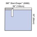 3M™ Abdecktuch mit Klebezone, 9085