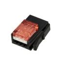 3M™ 37103-3101-000 FL 100, Mini Clamp II, Stiftstecker für die Kabelmontage, 03-polig, 24-26 AWG, 0,20 µm Au, Schwarz/Rot