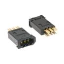 3M™ 3E206-0100 KV, Buchsenstecker für die Kabelmontage, IEEE 1394, 6-polig, 2 mm, E3206 Serie, 0,5 µm Au
