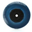 Scotch-Brite™ Radial Bristle Brush RB-ZB mit Kunststoff-Flansch, blau, 152,4 mm x 11,11 mm x 25,4 mm, P400, Typ C