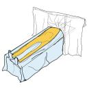 3M™ Kardiovascular-Abdeckung, 6681, mit 3M™ Ioban™ 2 Inzisionsfolie