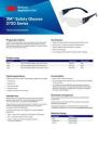 3M™ 2720 Schutzbrillen Serie, Antikratz-Beshichtung, gelbe Scheibe, 2722