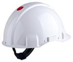 3M™ Schutzhelm, Uvicator, Pinlock-Verschluss, nicht belüftet, dielektrisch 440 V, Kunststoffschweißband, Weiß, G3001CUV-VI