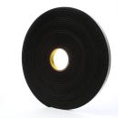 3M™ Einseitiges Vinyl-Schaumstoff-Klebeband 4504, Schwarz, 25 mm x 16 m, 6.4 mm