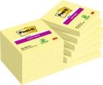 Post-it® Super Sticky Notes, Gelb, 76 mm x 76 mm, 12 Blöcke à 90 Blatt, 100% PEFC SGSCH-PEFC-COC-110078