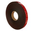 3M™ VHB™ Klebeband 4947F, Schwarz, 12 mm x 700 m, 1.1 mm, Kreuzgespult