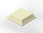 3M™ Bumpon™ SJ5008 Elastikpuffer, Weiß, 12,7 x 3,1 mm, Klebstoff Natur-Kautschuk R-30