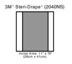 3M™ Steri-Drape™ 2 Inzisionsfolie, 2040NS 28 cm x 41 cm