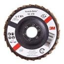 Scotch-Brite™ Fächervliesscheibe SC-FD mit Fiberunterlage, braun, 125 mm x 22 mm, A CRS