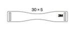 3M™ Abstandhalter, 8010N, 30 x 5 cm, unsteril, 100/Box