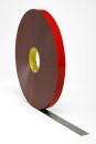 3M™ Acrylic Foam Tape GT6012F, Gray, 1.2 mm, 19 mm x 66 m
