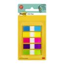 Post-it® Index Haftstreifen, Mini, Verschiedene Neonfarben, 11.9 mm x 43.2 mm, 100 Haftstreifen/Spender, 1 Spender/Packung