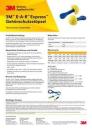 3M™ E-A-R™ Express™ Gehörschutzstöpsel, 28 dB, ohne Kordel, Packung mit 5 Einzelpaaren, 250 Paar/Packung, EX-01-002SP