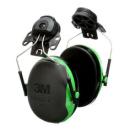 3M™ PELTOR™ Kapselgehörschützer, grün, Helmbefestigung, X1P3