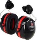 3M™ PELTOR™ Optime™ III Kapselgehörschützer, 34 dB, schwarz/rot, Helmbefestigung, H540P3EB-413-SV