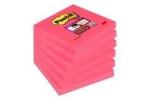 Post-it® Super Sticky Notes 6546SP, 76 x 76 mm, mohnrot, 1 Block à 90 Blatt, 100% PEFC SGSCH-PEFC-COC-110078