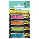 Post-it® Index Pfeile, Blau, Orange, Rosa und Grün, 11.9 mm x 43.2 mm, 24 Haftstreifen/Spender, 4 Spender/Packung
