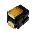 3M™ 37106-3163-0W0 FL 100, Mini Clamp II, Stiftstecker für die Kabelmontage, 06-polig, 24-26 AWG, 0,20 µm Au, Schwarz/Orange