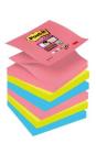 Post-it® Super Sticky Z-Notes, BORA BORA Collection, 6 Blöcke, 76 x 76 mm, 100% PEFC SGSCH-PEFC-COC-110078